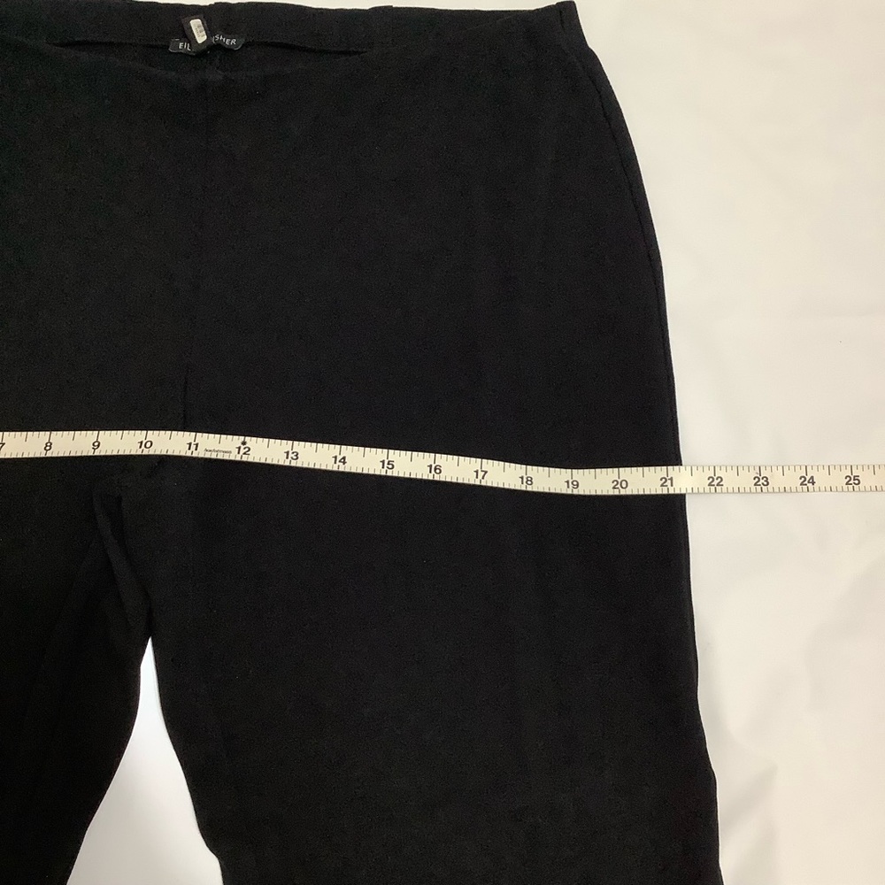 Eileen Fisher Pull-On Basic Black Pants Size L (W… - image 6